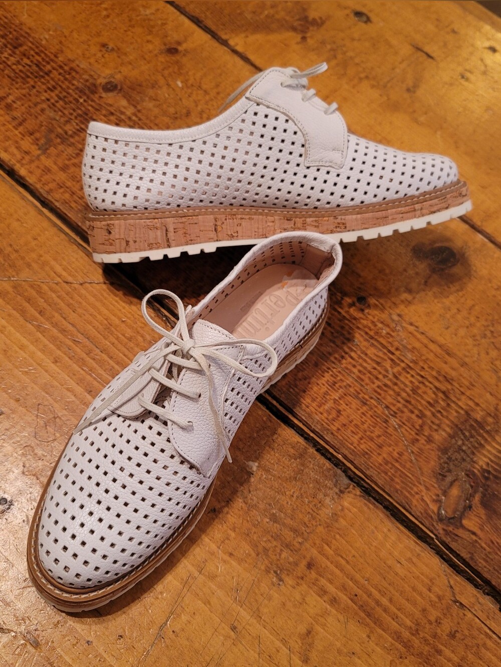 Perforated Leather Oxfords
